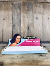 Retro Advertising Prop For Sunglasses Cardboard Display/ Box Vintage Glasses