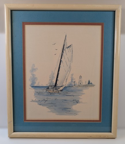 Sailboat art print bahama - sailboat, “bahama