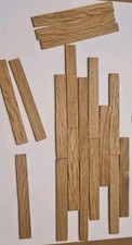 20 Dolls House Real Oak Reclaimed Style Flooring Boards Approx Size 100mmx12mm
