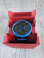Diesel Mr. Daddy 2.0 57mm Stainless Steel Blue Case with Blue/Black  (DZ7434)