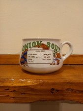 vintage 1970s onion soup mug
