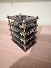 Raspberry Pi 4 Model B 8GB x 4 Stack and case