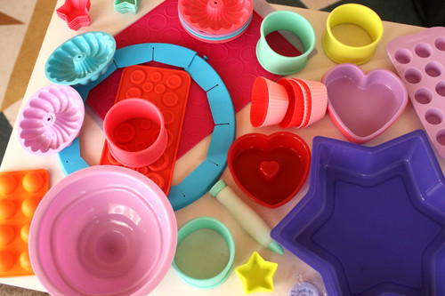 Silicone baking moulds joblot - baking,