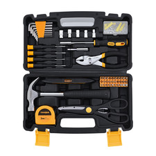 Tool Kit Set 134 Pcs Home Repair with Case DIY Hand Tools for Household & Garage