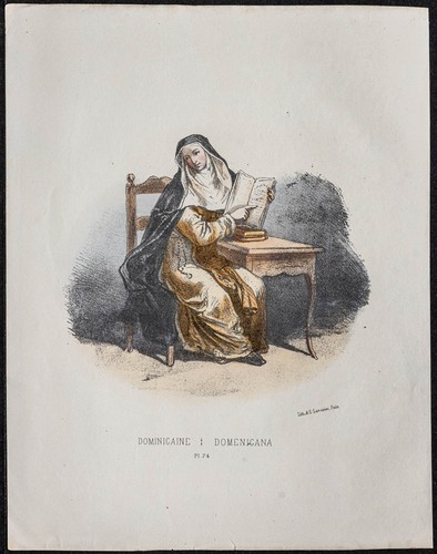 1862 dominican nun colored - -,