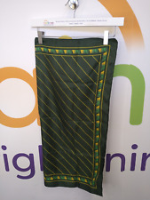 Vintage Cornelia James Ladies Green Patterned Head/Neck Scarf Perfect Gift