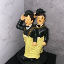 Laurel & Hardy Comedy Duo Figurine Ornament Statue Collectable 8" Comedy Gift