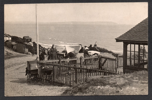 Postcard highcliffe sea nr - highcliffe,