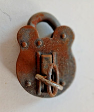 Vintage 2 Lever Padlock, 1 Key