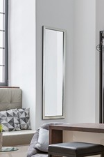Large Mirror Silver Contempory