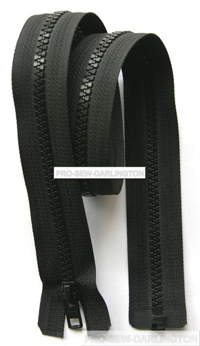 Black chunky plastic open end - open,