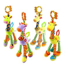 Soft Giraffe Baby Rattle Plush