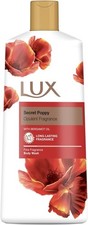 lux secret poppy opulent fragrance long lasting fragrance body wash 600ml