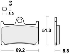 SBS Brake Pads Front For KTM
