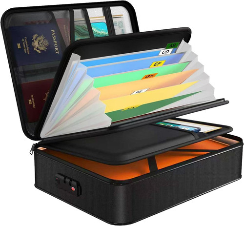 Fireproof document box with - fireproof,