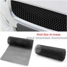 Black Rhombus Aluminium Racing Grille Mesh Vent Car Tuning Grill 0.31"×0.63"Mesh