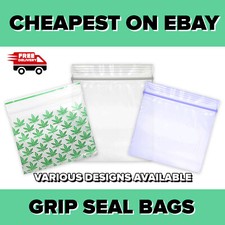 Grip Seal Zip Lock Bags Clear