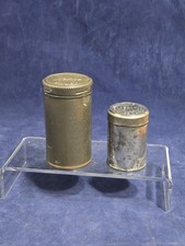 2 Vintage Antique Snuff Tins