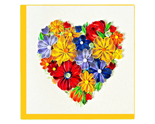 Heart bloom quilling - in,