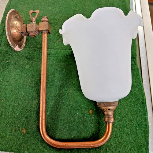 Victorian brass copper gas - copper,