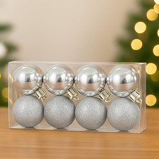 12 Pack Christmas Baubles