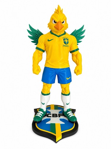 Printed brazil eagle mascot - 3d,
