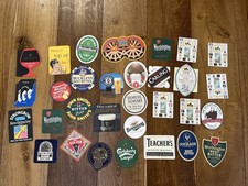 Assorted vintage beer mats - assorted,