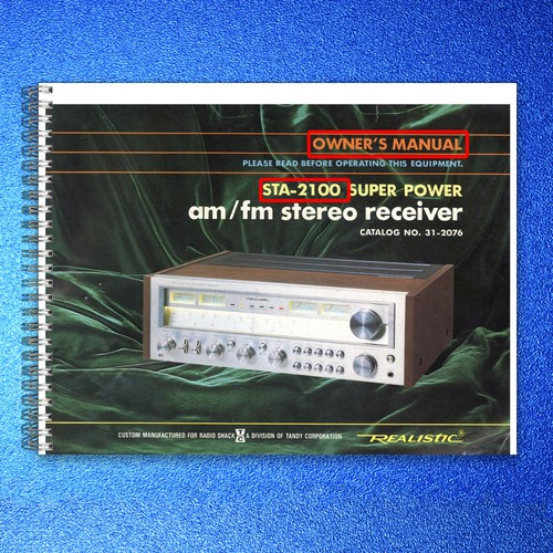 Realistic sta 2100 fm - sta-2100, am