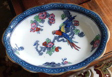 Art deco period Losol Ware Vegetable dish in Andes design by Keeling of Burslem