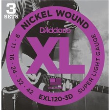 D'Addario EXL120-3D Electric Guitar Strings 3 Set Offer