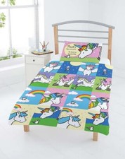 Thats not my Unicorn Junior Toddler Cot Bed 4 in 1 Bedding Bundle Girls NEW GIFT