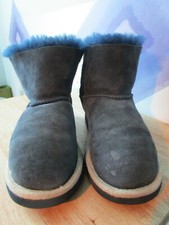 UGG UK 2 US 3 Navy Blue Suede Boots