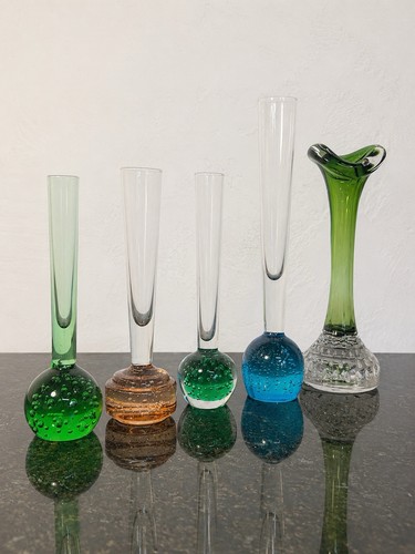 Art glass bud - glass, set