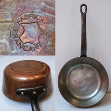 Vintage french hammered copper - hammered,