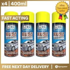 4 x 400ml Auto Extreme Rust Proofer Spray Aerosol Kills Prevents Protects