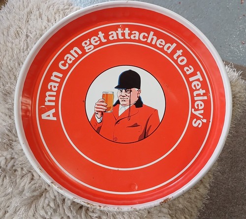 1980s tetleys beer - 1980s, tray