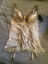 M&S Rosie For Autograph Cami Suspender 38B Oyster colour NWT