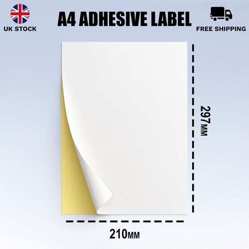 Full white matt self - a4,