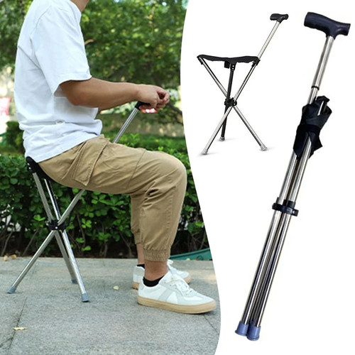 Outdoor foldable walking stick - foldable,