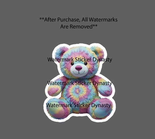 Teddy bear sticker waterproof - bear,