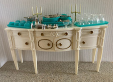 Vintage 1964 Marx  Little Hostess Boxed Sideboard Set