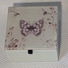 Marks & Spencer’s  Butterfly Jewellery Box Trinket Box Perspex