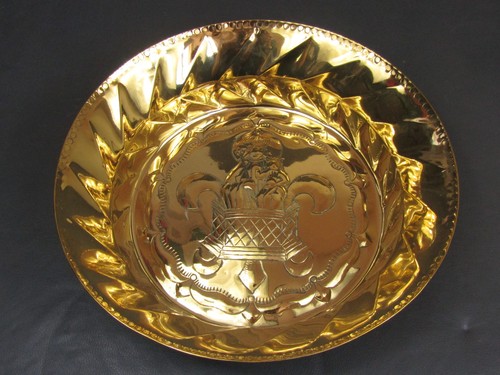 Antique unusual brass - , alms