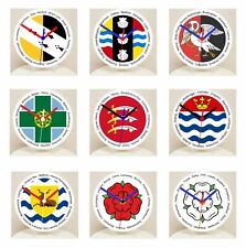 English County Flags On a