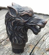 ANTIQUE BLACK SOLID WOLF