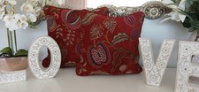 Cushion Covers- Chatsworth Red - self piped trim, 16”, 18”