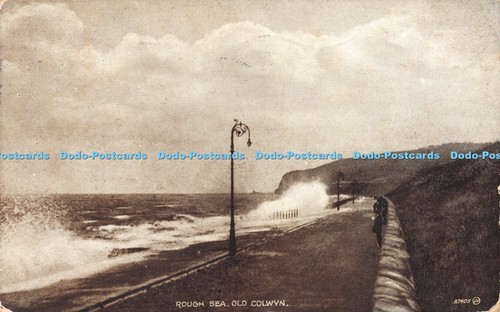 R057723 rough sea old - rough, colwyn