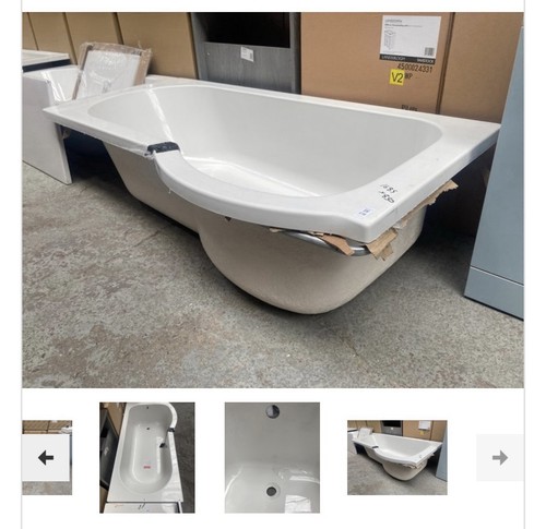 Shaped bath 1685 x 850mm - 1685,