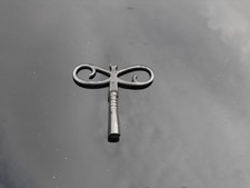 Vintage Nice Metal Unusual Mantle Wall Clock Key Size 4.50 Marked with Letter G.
