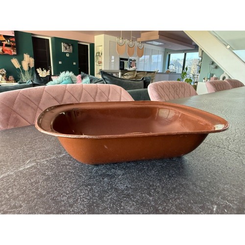 Vintage enamel pie dish - vintage, bake
